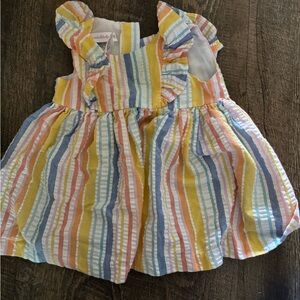Colorful Striped Baby Dress